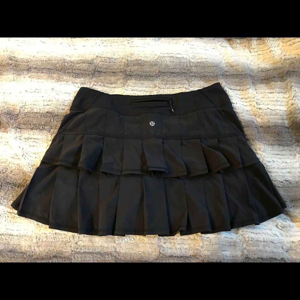 Lululemon tennis skirt - black, extra long (14")